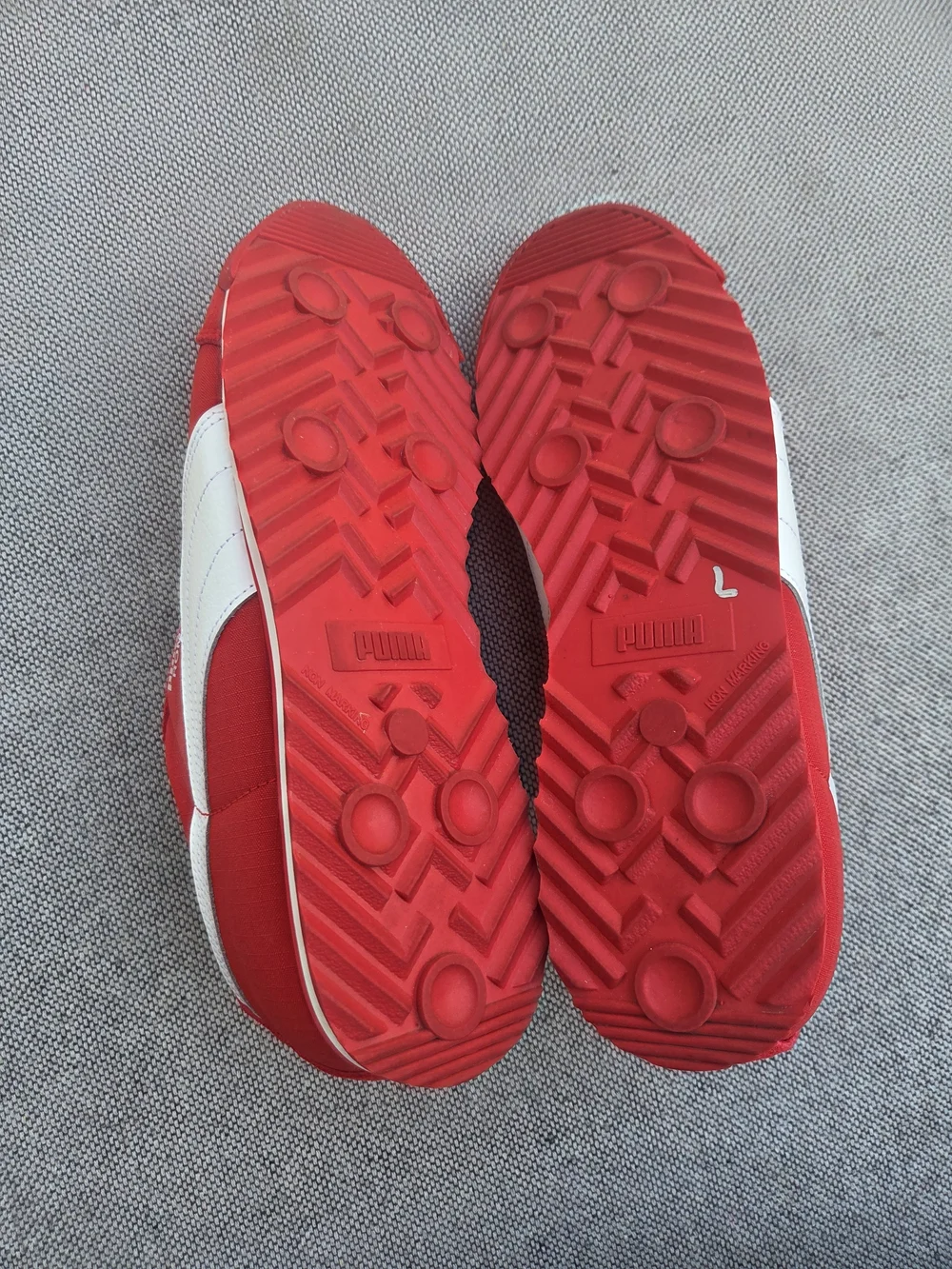 PUMA Roma Red White Suede Nylon Sneakers Men’s Size 10
